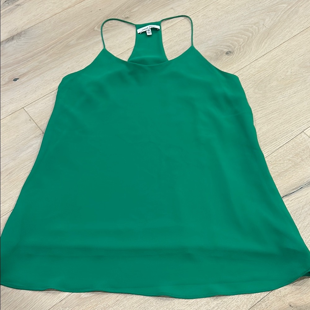 Naked Zebra Green Sleeveless Camisole Top